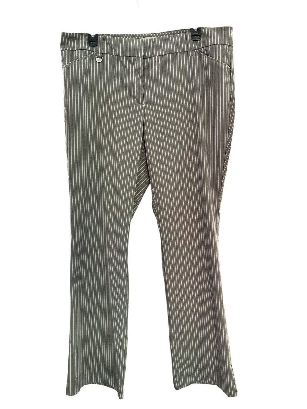 New York & Company Woman’s Gray Pinstripe Stretch Dress Pants - Size 14